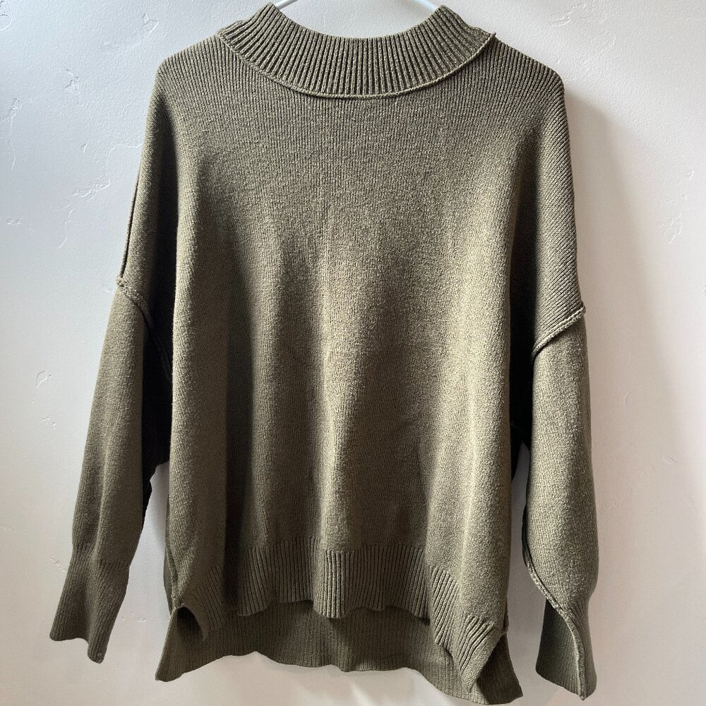 Zesica Olive Green Sweater
